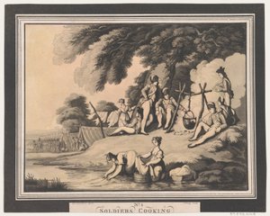 Soldaten koken, 1 april 1798