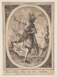 Plaat 1 van Militaire figuren door Heinrich Ulrich