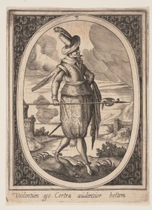 Plaat 3 uit Militaire figuren door Heinrich Ulrich