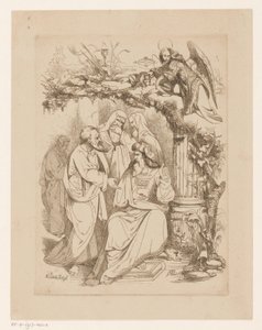 Judas Iskariot bij de hogepriesters Hebzucht Hoofdzonden en de zondeval (serie titel) door Heinrich Vianden