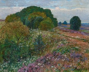 Aan de rand van de heide (Heidelandschap I)