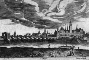 Uittreksel uit een uitzicht op Dresden, 1550