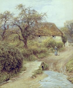 Een boerderij op een heuvel, Symondsbury, Dorset