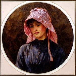 Portret van een Meisje door Helen Allingham