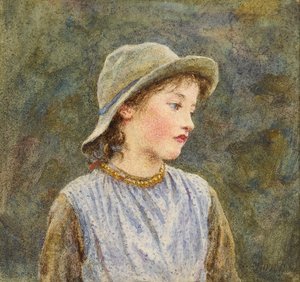 Portretstudie van Hetty door Helen Allingham