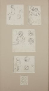 Schetsen van Henry Allingham, ca. 1884 door Helen Allingham