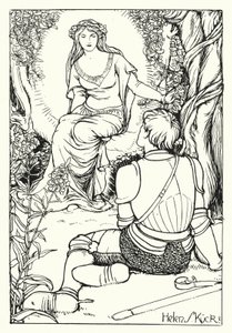 De Visie van de Magnifieke Ridder (gravure) door Helen S. Kuck