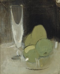 Groene Appels en Champagneglas, 1934 door Helene Schjerfbeck