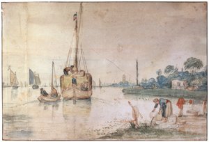 Een schuit met hooi, c1625-c1634