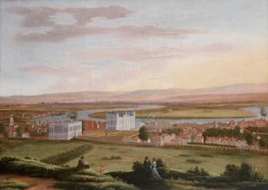 Uitzicht op Greenwich en het Queen