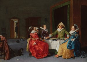 Vrolijk Gezelschap in een Bordeel