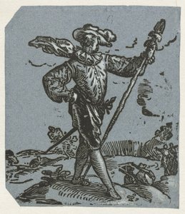 Kapitein van de infanterie door Hendrick Goltzius (circle of)