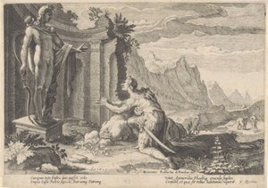 Cadmus raadpleegt het orakel van Delphi