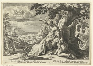 Clymene wijst Phaëthon zijn vader, de zonnegod