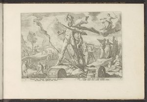 IJzeren eeuw door Hendrick Goltzius (workshop of)