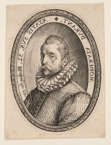 Buste van een man met gezicht naar links door Hendrick Goltzius