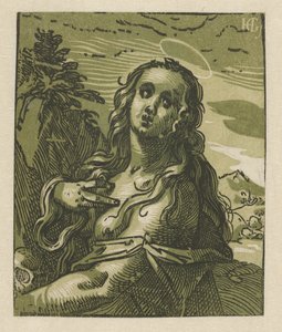 De boetvaardige Maria Magdalena door Hendrick Goltzius