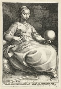 Erato door Hendrick Goltzius