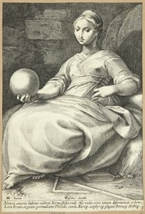 Erato door Hendrick Goltzius
