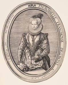 Françoise van Egmond door Hendrick Goltzius