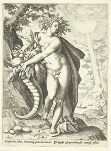 Aarde (Terra) door Hendrick Goltzius