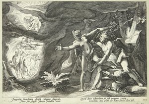 Jupiter en Io door Hendrick Goltzius
