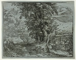 Landschap met een Herderkoppel, uit Vier Kleine Landschappen