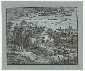 Landschap met boerderij