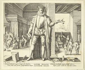 De dokter als mens door Hendrick Goltzius