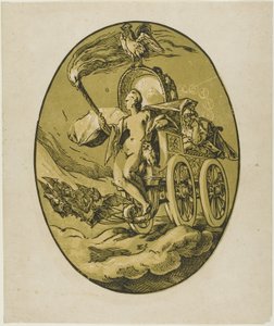 Nox, plaat zeven uit Demogorgon en de godheden door Hendrick Goltzius