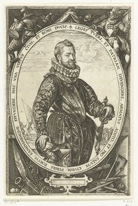 Portret van Jacques de la Faille door Hendrick Goltzius