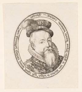 Robert Dudley, graaf van Leicester door Hendrick Goltzius