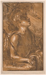 Johannes de Doper door Hendrick Goltzius