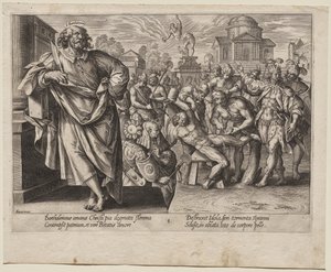 St. Bartholomeus door Hendrick Goltzius