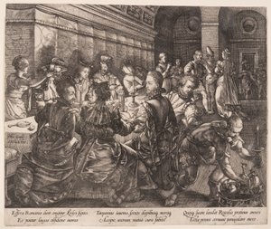 Het banket van Tarquinius Collatinus, uit Het verhaal van Lucretia