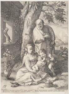 De Heilige Familie met de jonge St. Johannes de Doper