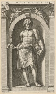Vulcanus, blad 4 uit de reeks „Acht antieke godheden“