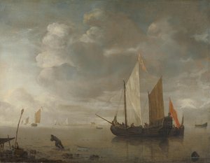 Kalm Zee door Hendrick Jacobsz. Dubbels