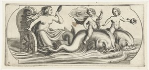 Amphitrite op een strijdwagen door Hendrick de Keyser (I)