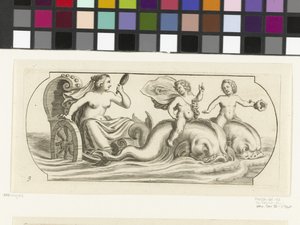 Amphitrite op een strijdwagen door Hendrick de Keyser (I)