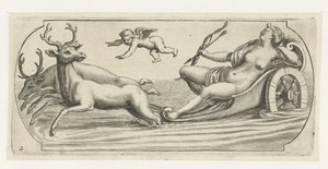 Diana met pijl en boog door Hendrick de Keyser (I)