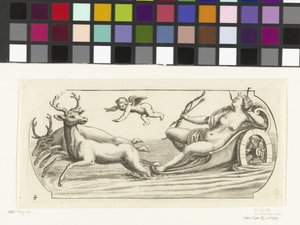 Diana op een strijdwagen door Hendrick de Keyser (I)