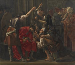 Christus gekroond met doornen door Hendrick ter Brugghen