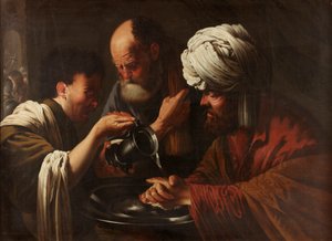 Pilatus wast zijn handen, c.1615-1628