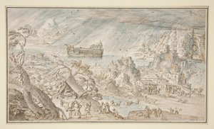 De Zondvloed door Hendrick van Cleve III