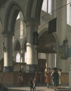 Een Kerkinterieur door Hendrick van Streeck