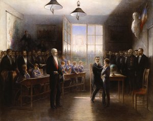 Bezoek van president Felix Faure aan de Institution Nationale des Sourds-Muets
