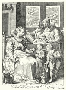 Morning door Hendrik (after) Goltzius