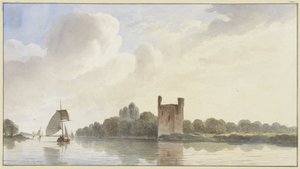 Ruïne van Huis te Merwede bij Dordrecht aan de Maas