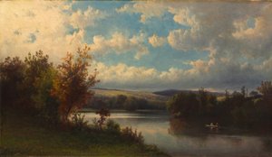 Landschap nabij Granby, Connecticut door Hendrik Dirk Kruseman van Elten